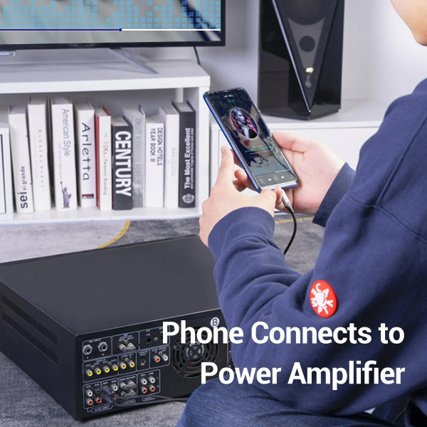 Перехідник Audio Type-C М -> 2RCA F 0,5м чорний Vention