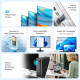 Перехідник - емулятор HDMI F 4K 60Гц, Aluminium alloy, голубий, Vention