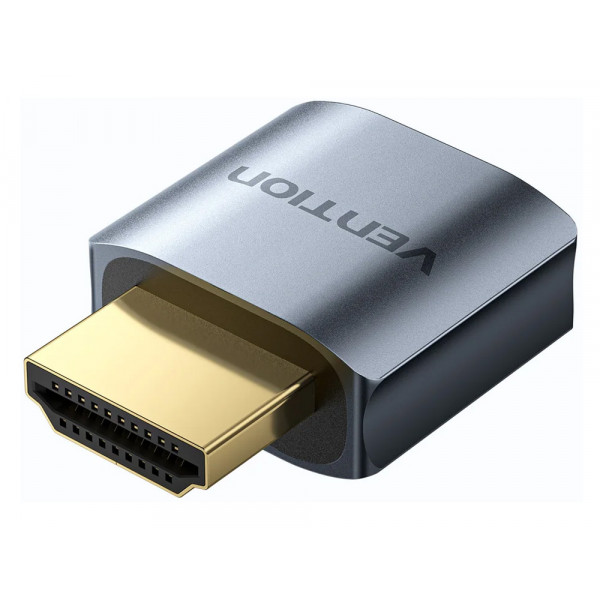 Перехідник - емулятор HDMI F 4K 60Гц, Aluminium alloy, голубий, Vention