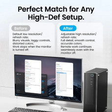 Перехідник - емулятор HDMI F 4K 60Гц, Aluminium alloy, голубий, Vention