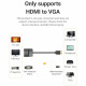 Перехідник HDMI M -> VGA F, 1080P 60Hz, кабель 0,15м, Vention чорний
