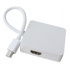 Перехідник mini DisplayPort M -> HDMI/DisplayPort/DVI (24+5), FHD 1080p, кабель 0.2 м