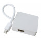 Перехідник mini DisplayPort M -> HDMI/DisplayPort/DVI (24+5), FHD 1080p, кабель 0.2 м