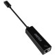Перехідник USB 3.1 Type-C -> Ethernet RJ45 1000Mb 0,15 м, Choetech чорний