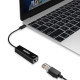 Перехідник USB 3.1 Type-C -> Ethernet RJ45 1000Mb 0,15 м, Choetech чорний