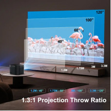 Проектор H96 MAX B12 LED LCD FullHD 330AL 16:9 H700 2G/16G Android 11.0 HDMI WiFi BT чорний