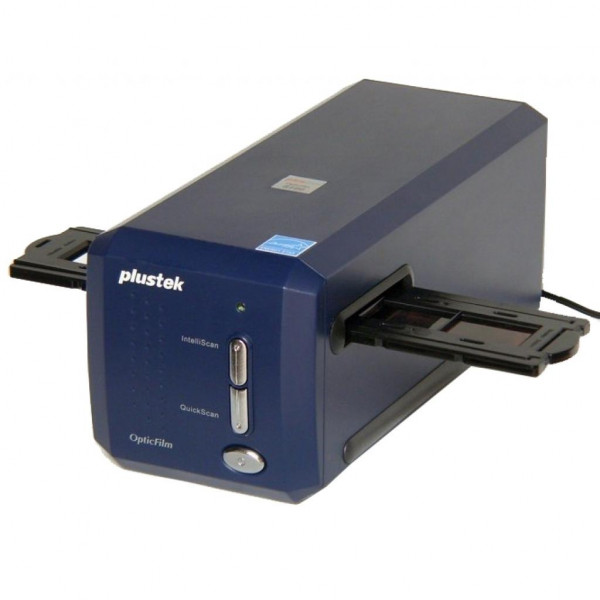 Сканер Plustek OpticFilm 8100 (7200dpi 48bit LED швидк. 36сек. плівковий слайд-сканер синій)