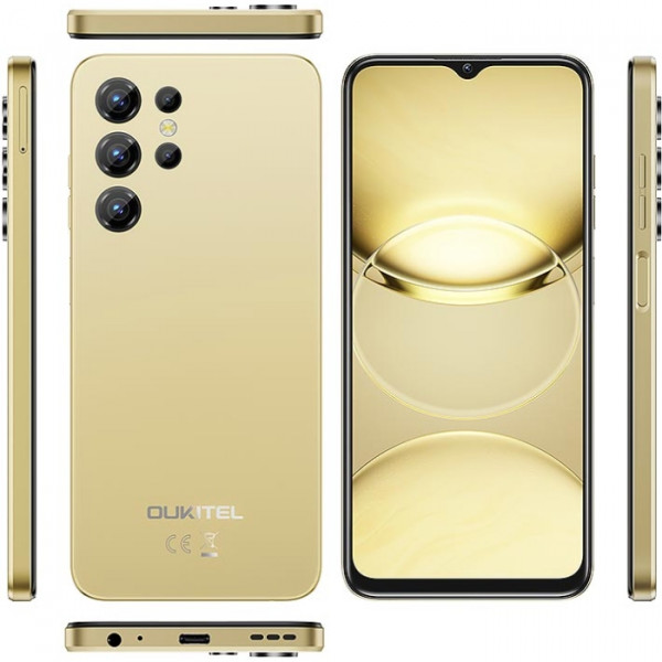 Смартфон Oukitel C1pro 6.52" HD /4GB/256GB/ T606 /5150mAh/ 13+5Мп / Gold