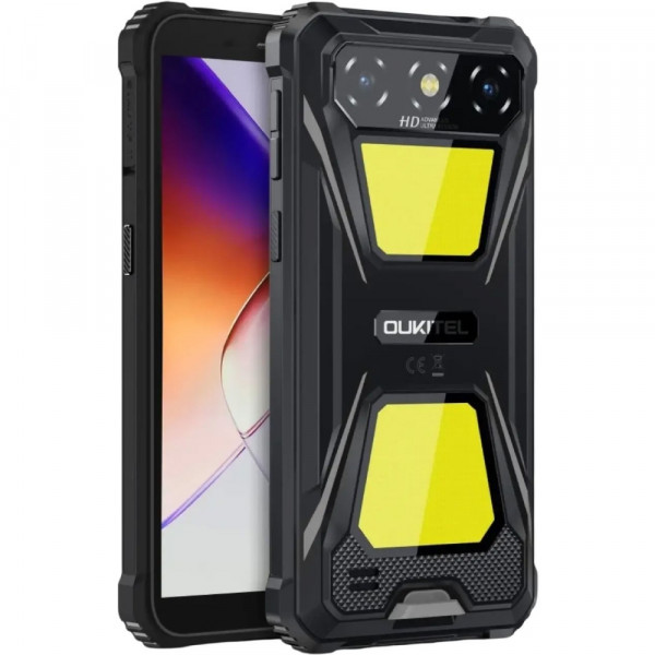 Смартфон Oukitel G5 6" HD+ /4GB/128GB T310 /6300mAh /Ліхтар/13+5Мп/ IP69K/Black