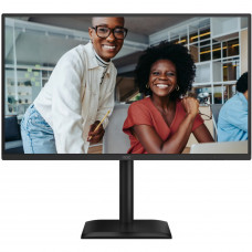 TFT 27" AOC Q27E4U, QHD, 120Hz, HDMI, DP, USB-hub, HAS, Pivot, колонки, чорний