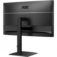 TFT 27" AOC Q27E4U, QHD, 120Hz, HDMI, DP, USB-hub, HAS, Pivot, колонки, чорний