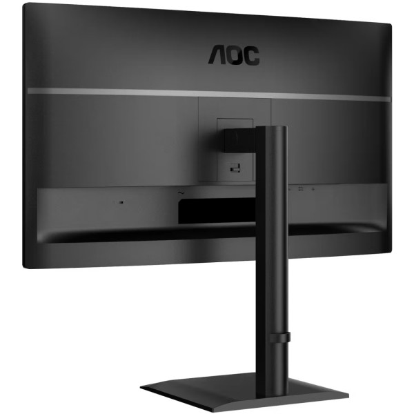 TFT 27" AOC Q27E4U, QHD, 120Hz, HDMI, DP, USB-hub, HAS, Pivot, колонки, чорний