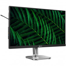 TFT 27" Philips 27B2G5200, IPS,100Hz, VGA, HDMI, DP, USB-hub, HAS, кол., сріблясто-сірий