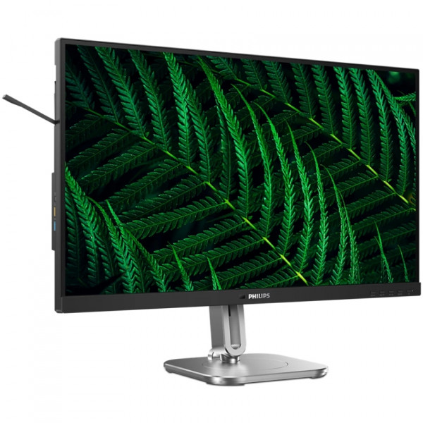 TFT 27" Philips 27B2G5200, IPS,100Hz, VGA, HDMI, DP, USB-hub, HAS, кол., сріблясто-сірий