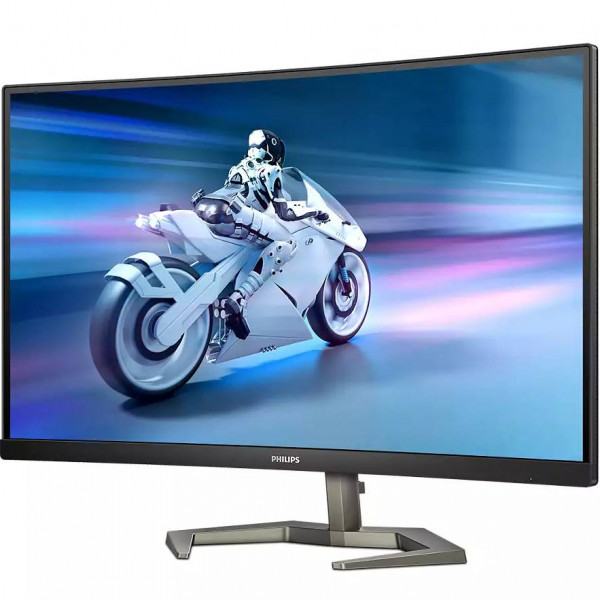 TFT 27" Philips 27M1C5500VL, QHD, VA, вигнутий, sRGB 126,5%, 165Гц, 1мс, 2х HDMI, DP, чорний
