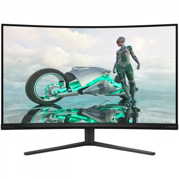 TFT 31.5" Philips 32M2C3500L, QHD, Fast VA, 180hz, вигнутий, 180hz, 2хHDMI, DP, темно-сірий