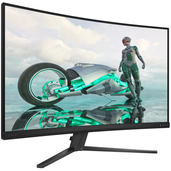 TFT 31.5" Philips 32M2C3500L, QHD, Fast VA, 180hz, вигнутий, 180hz, 2хHDMI, DP, темно-сірий