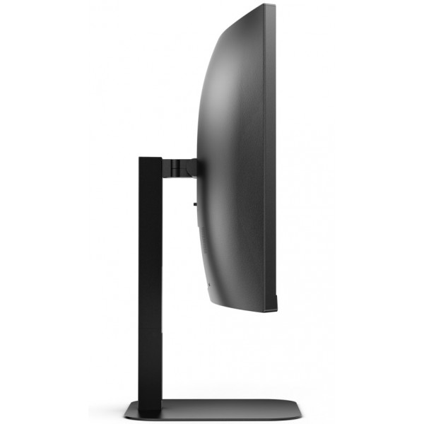 TFT 34" AOC CU34V5CW/BK, WQHD, VA, 100Гц, 1 мс, вигнутий, HDMI, DP, USB-C, USB-hub, webcam, колонки