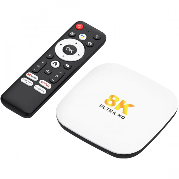 TV Медіаплеєр H96 MAX M2 plus 2/16Gb/ Rockchip RK3528/ Android 14/ WiFi 6/ BT 5.4/ LAN:100M/ IRпульт