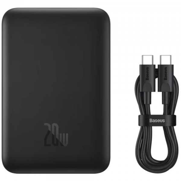 УМБ Baseus Magnetic Wireless Mini 10000mAh 20W Type-C, PD,QC Black