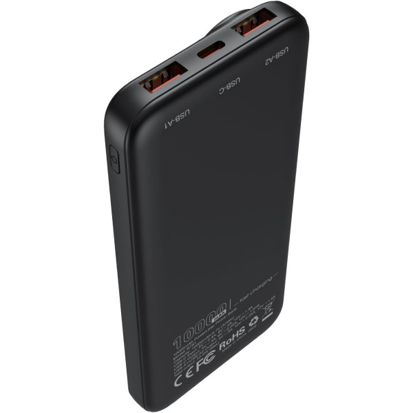 УМБ Choetech 10000mAh 22,5W PD 2xUSB-A, USB-C чорна