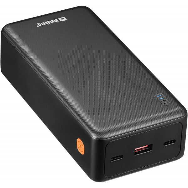 УМБ Sandberg 27000mAh Saver 22,5W 3A PD,QC3.0, USB-A,2xUSB-С, наскрізне живлення, чорний