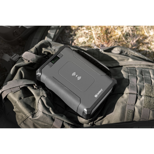 УМБ Sandberg Survivor 96000mAh DC84W PD USB-C60W Cigar Lighter 180W 2USB-A18W,Wireless LiFePo4