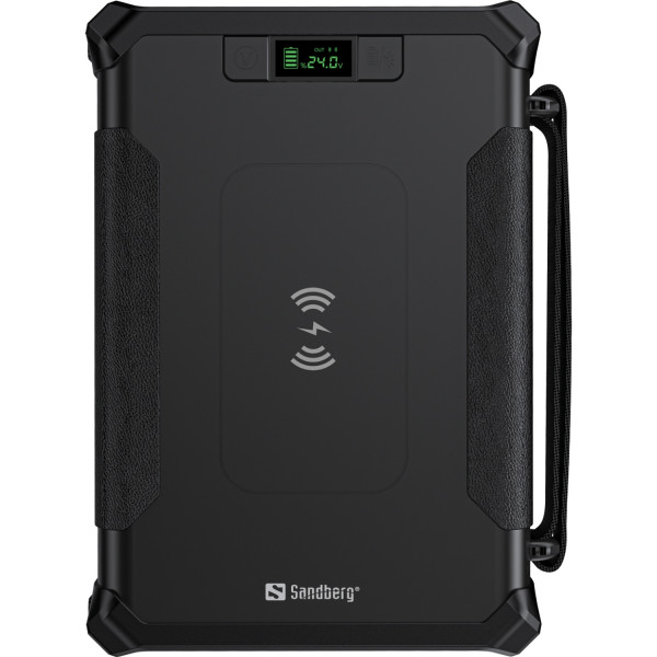 УМБ Sandberg Survivor 96000mAh DC84W PD USB-C60W Cigar Lighter 180W 2USB-A18W,Wireless LiFePo4