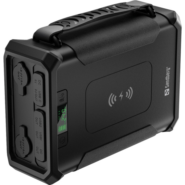 УМБ Sandberg Survivor 96000mAh DC84W PD USB-C60W Cigar Lighter 180W 2USB-A18W,Wireless LiFePo4