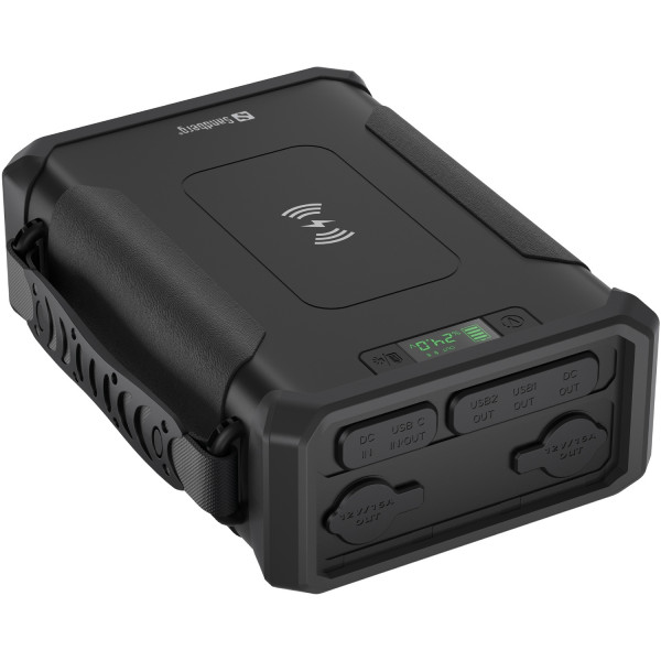 УМБ Sandberg Survivor 96000mAh DC84W PD USB-C60W Cigar Lighter 180W 2USB-A18W,Wireless LiFePo4