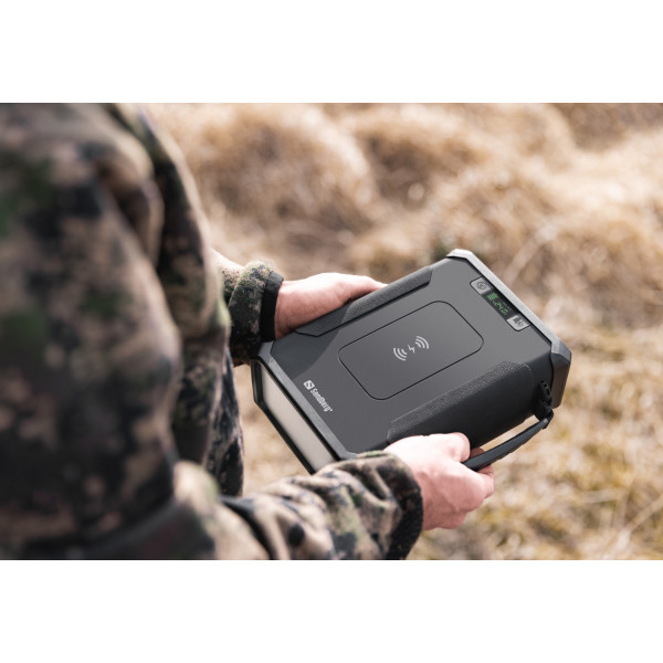 УМБ Sandberg Survivor 96000mAh DC84W PD USB-C60W Cigar Lighter 180W 2USB-A18W,Wireless LiFePo4