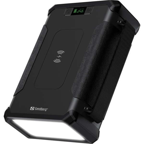 УМБ Sandberg Survivor 96000mAh DC84W PD USB-C60W Cigar Lighter 180W 2USB-A18W,Wireless LiFePo4