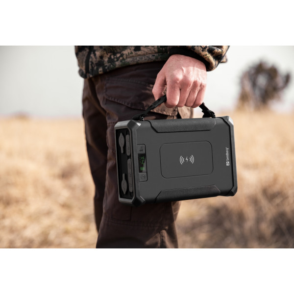 УМБ Sandberg Survivor 96000mAh DC84W PD USB-C60W Cigar Lighter 180W 2USB-A18W,Wireless LiFePo4