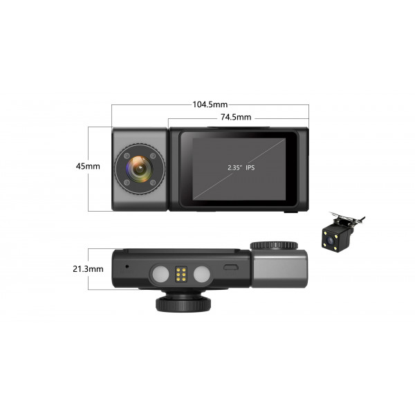 Відеореєстратор Aspiring Alibi 9 GPS, 3 Cameras, Speedcam