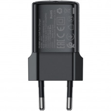 Зарядний пристрій 1xUSB-C 20W Gan A117 mini Fast Charger Black Acefast