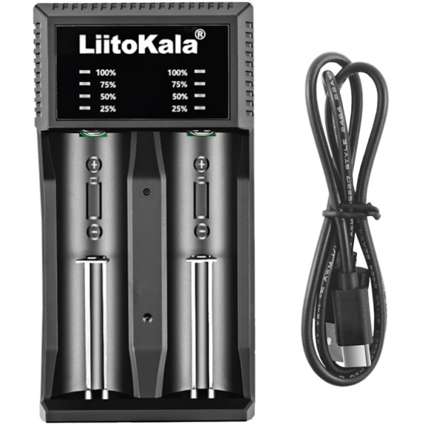 Зарядний пристрій LiitoKala Lii-C2 на 2 канали для NiMH і Li-ion