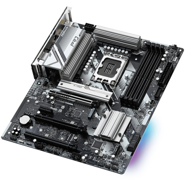 ASRock B760 PRO RS (1700/B760, 4*DDR5, 3xPCIex16, 4xSATAІІІ, 3xM.2, 2.5GLan, 7.1ch, ATX)