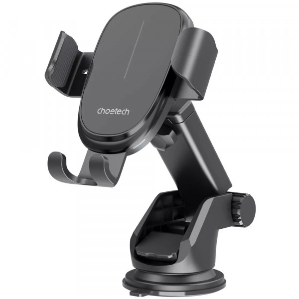 Автомобільне кріплення Choetech Gravity Car Wireless 15W Charger 4.7-7.2" Black