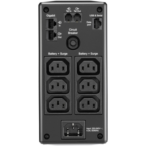 ДБЖ APC Back-UPS Pro 900VA/540W, LCD, USB, 6xC13, (BR900MI)