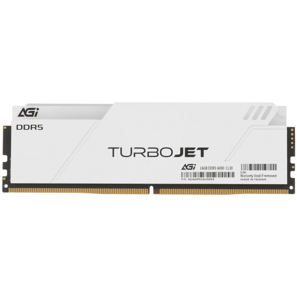 DDR5 16Gb 6000MHz AGI TURBOJET Heatsink White RGB, Retail