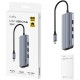 Док станція USB3.0 Type-C -> HDMI 4K60Hz/USB-C/1хUSB-A 3.0 5 Гбіт/с, 2хпередачі даних USB-A 2.0 Cud