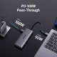 Док-станція USB3.1 Type-C -> HDMI 4K30Hz/USB 3.0x2/Type-C/SD/TF/ PD 100W CM498 7 in 1 Ugreen