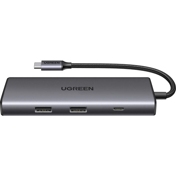 Док-станція USB3.1 Type-C -> HDMI 4K30Hz/USB 3.0x2/Type-C/SD/TF/ PD 100W CM498 7 in 1 Ugreen