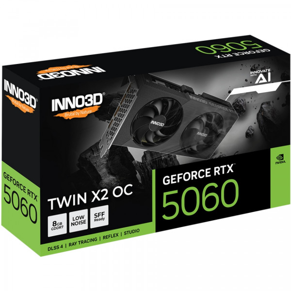 GeForce RTX5060 Inno3D TWIN X2 OC V2, 8GB GDDR7, 128bit, PCI Express 5.0