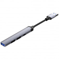 Хаб USB 3.0 -> 2xUSB 2.0+1xUSB 3.0+1xUSB-C Grey ColorWay