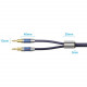 HiFi Audio Speaker Cable 5.0м,Banana 2xM/M,4N OFC Silver, Gold-Plated,TPE + обплетення,Vention
