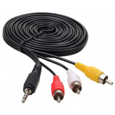 Кабель AV 3.5mm M - 3xRCA M 3.0м