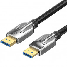 Кабель DisplayPort M - M 5.0м,V2.1, 16K 30 Гц, обплетення, чорний Vention