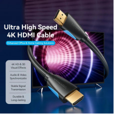 Кабель HDMI M - M, 10.0м, V2.0, 4K 60Гц, Gold-Plated, PVC Vention