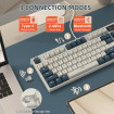 Клавіатура ігрова механічна Attack Shark K86 87кл.RGB, Wireless, TFT disp, Blue Whale Switch